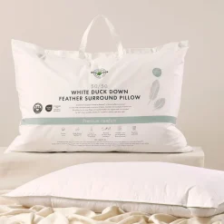 50/50 Duck Down Feather Surround Pillow