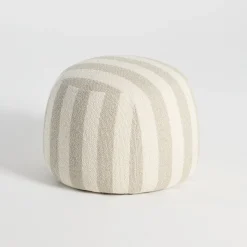 Adeline Stripe Ottoman