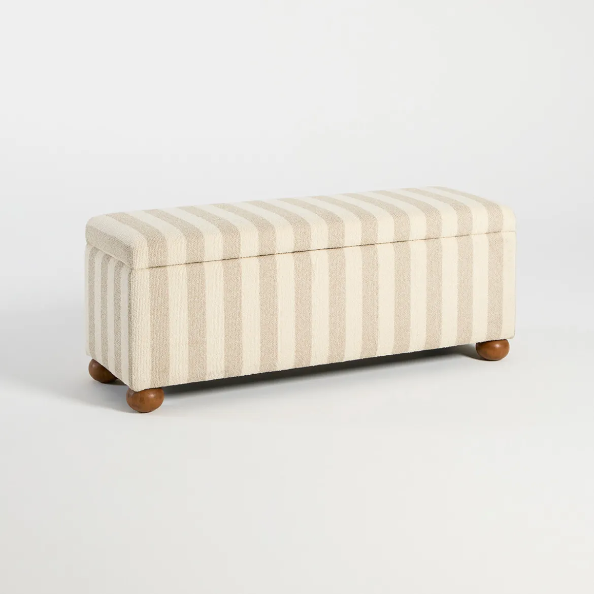 Adeline Stripe Storage Bench