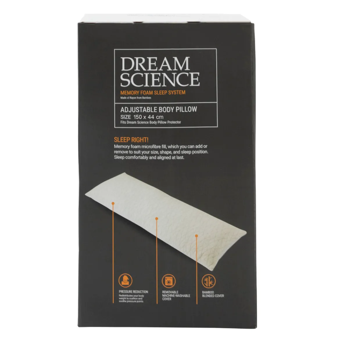 Adjustable Memory Foam Body Pillow