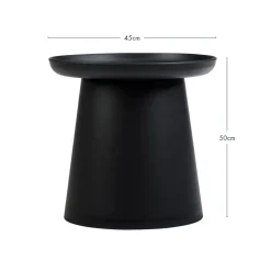 Airlie Black Outdoor Side Table