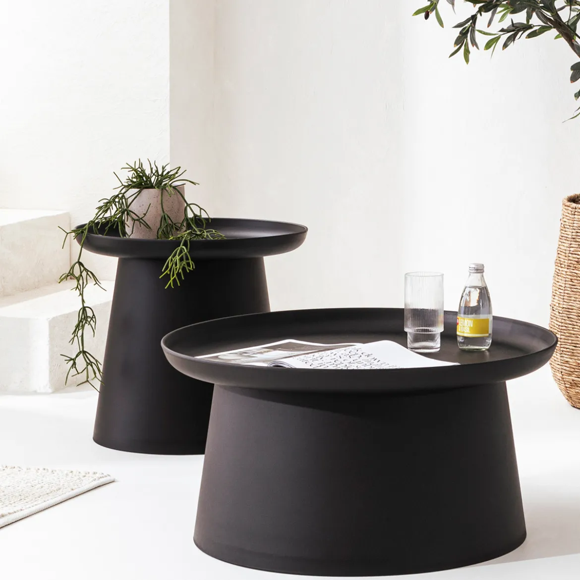 Airlie Black Outdoor Side Table
