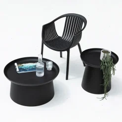 Airlie Black Outdoor Side Table