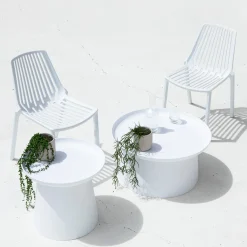 Airlie White Outdoor Side Table