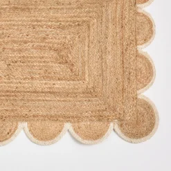 Aria Scalloped Jute Floor Runner