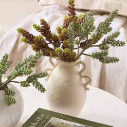 Artificial Burgundy Sedum Burrito Succulent Stem