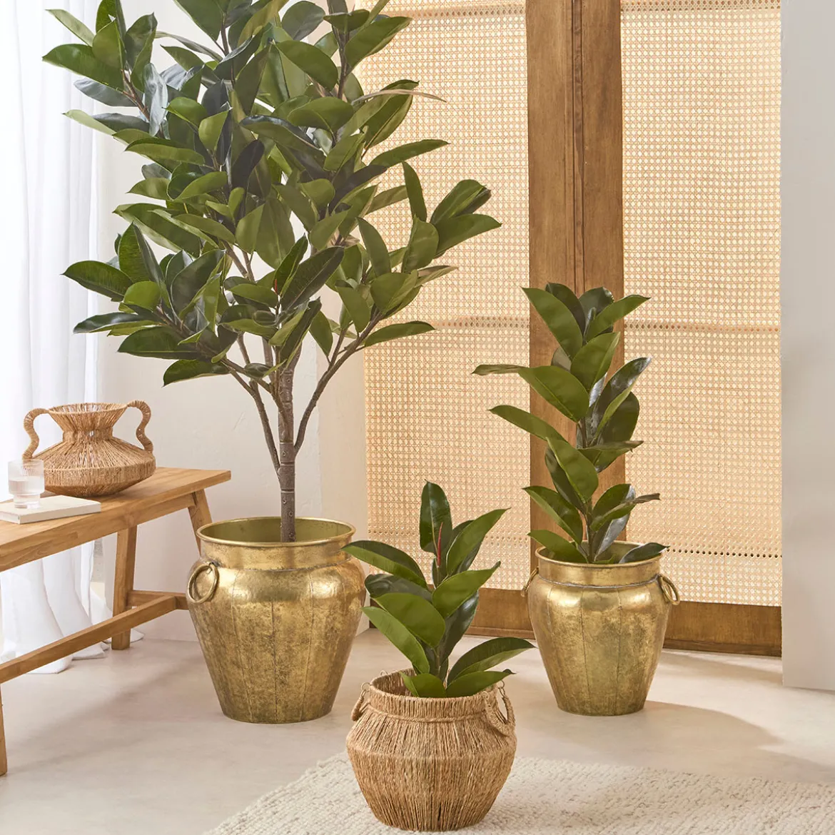 Artificial Rubber Fig Tree