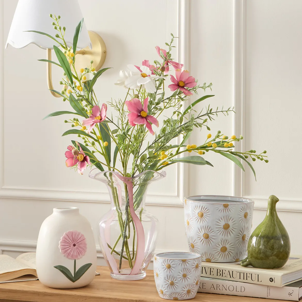 Artificial Spring Mimosa Stem