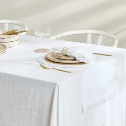 Ashra Fringed Cotton Table Runner