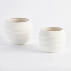 Auden Ribbed Decorative Pot