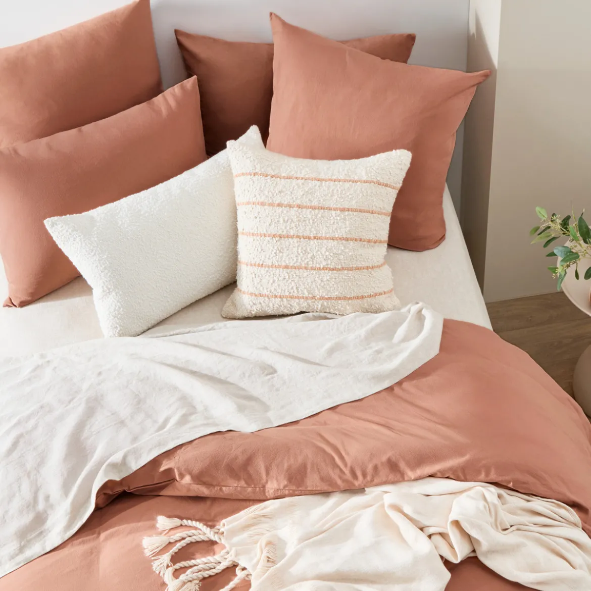 Australian Cotton Caramel European Pillowcase