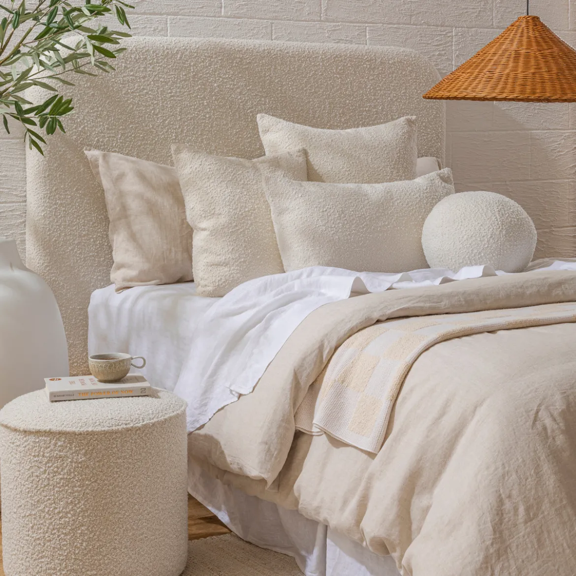 Ava Square Boucle Cushion