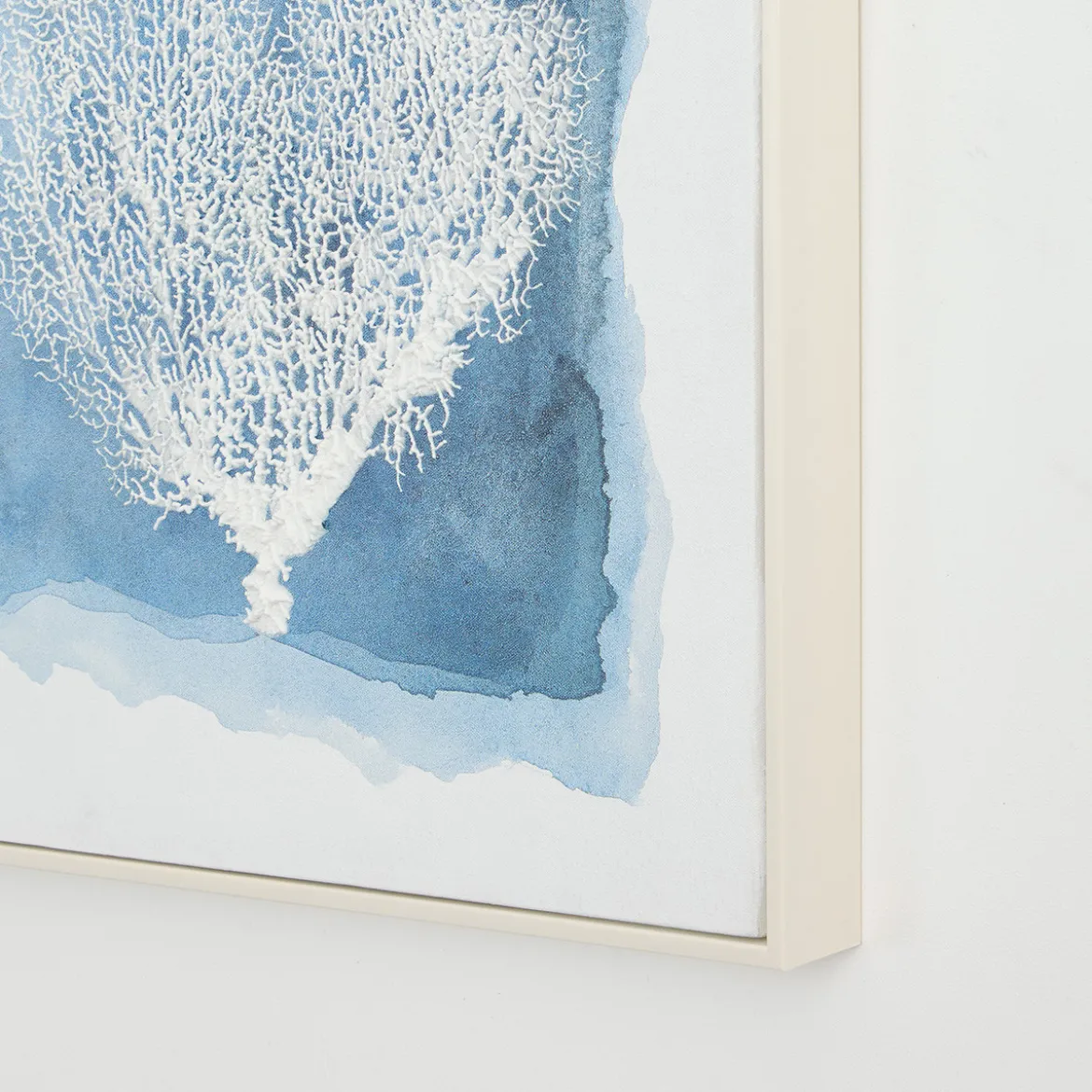 Azure Coral Textured Wall Art