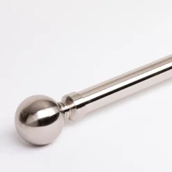Bailey Extendable Brushed Chrome Rod Set