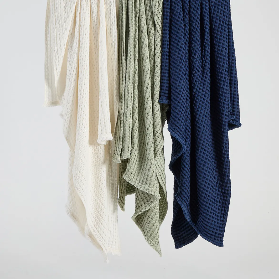 Bamboo Cotton Waffle Extra Large Throw