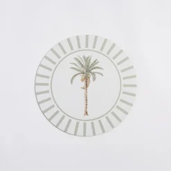 Bangalow Green Palm Cork Placemat Set of 6