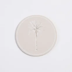Bangalow Natural Palm Cork Coaster Set of 6