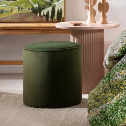 Bentley Velvet Ottoman