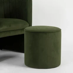 Bentley Velvet Ottoman