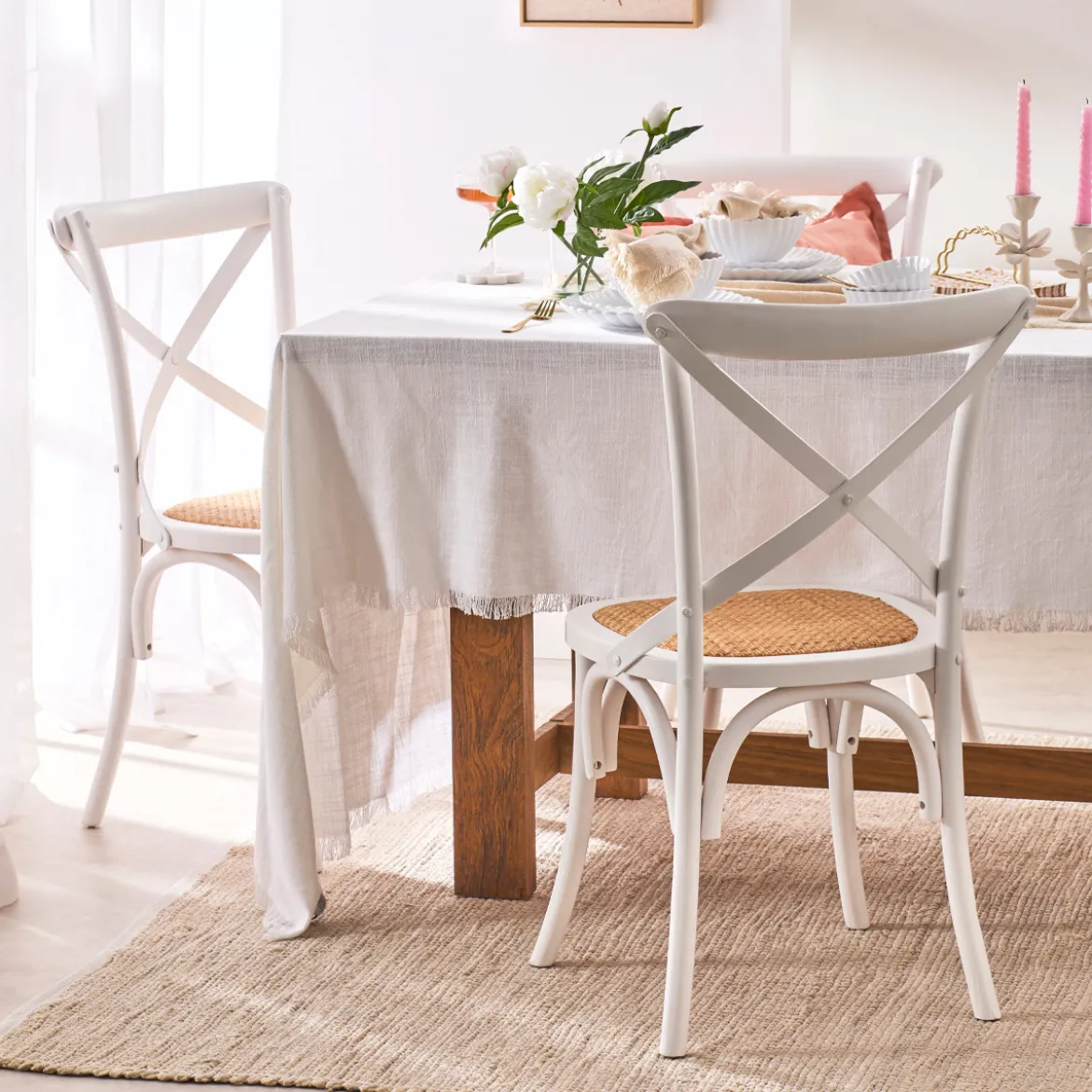 Bentwood Cross Back Dining Chair