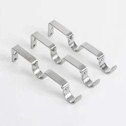Bodie Chrome Double Rod Bracket 3 Pack