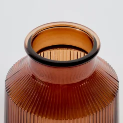 Boston Ribbed Glass Vase