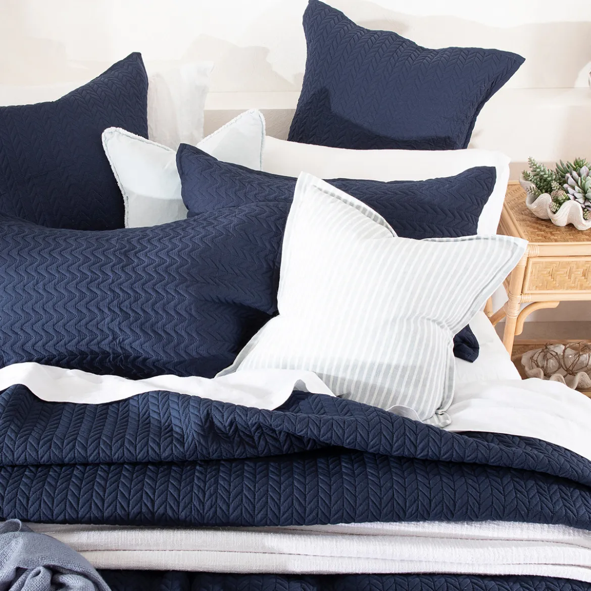 Camden Ink Coverlet Set