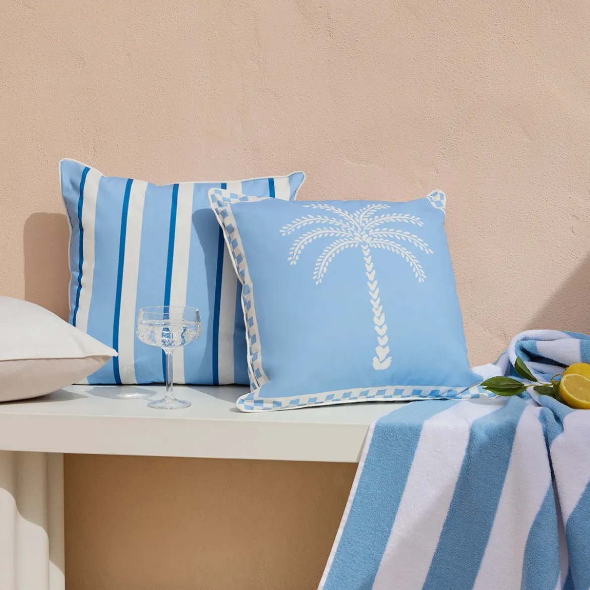 Carmelita Stripe Reversible Outdoor Cushion