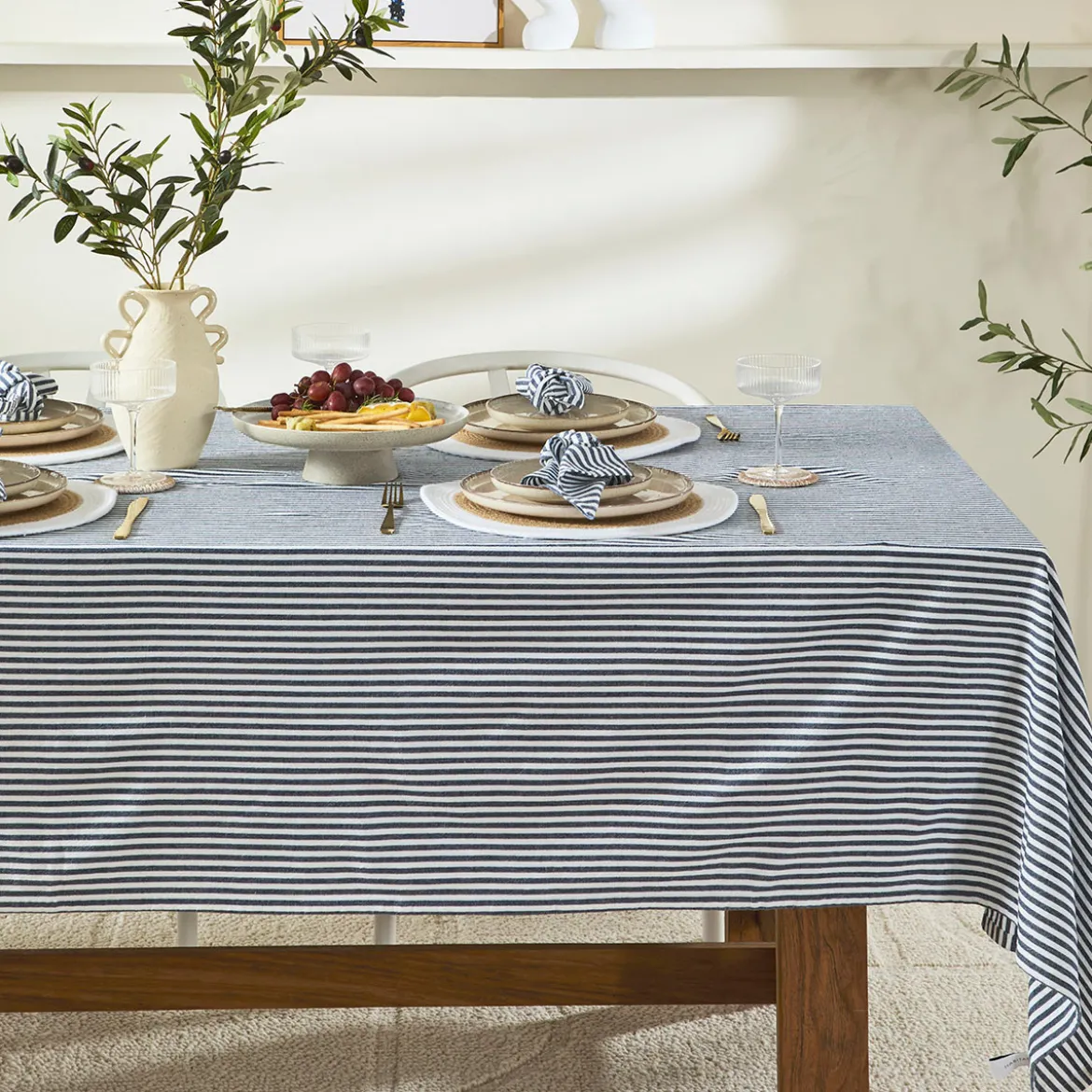 Catania Stripe Cotton Table Cloth