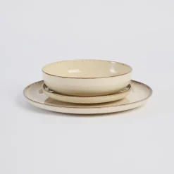 Ceramic Speckle Moonbeam Dinnerware