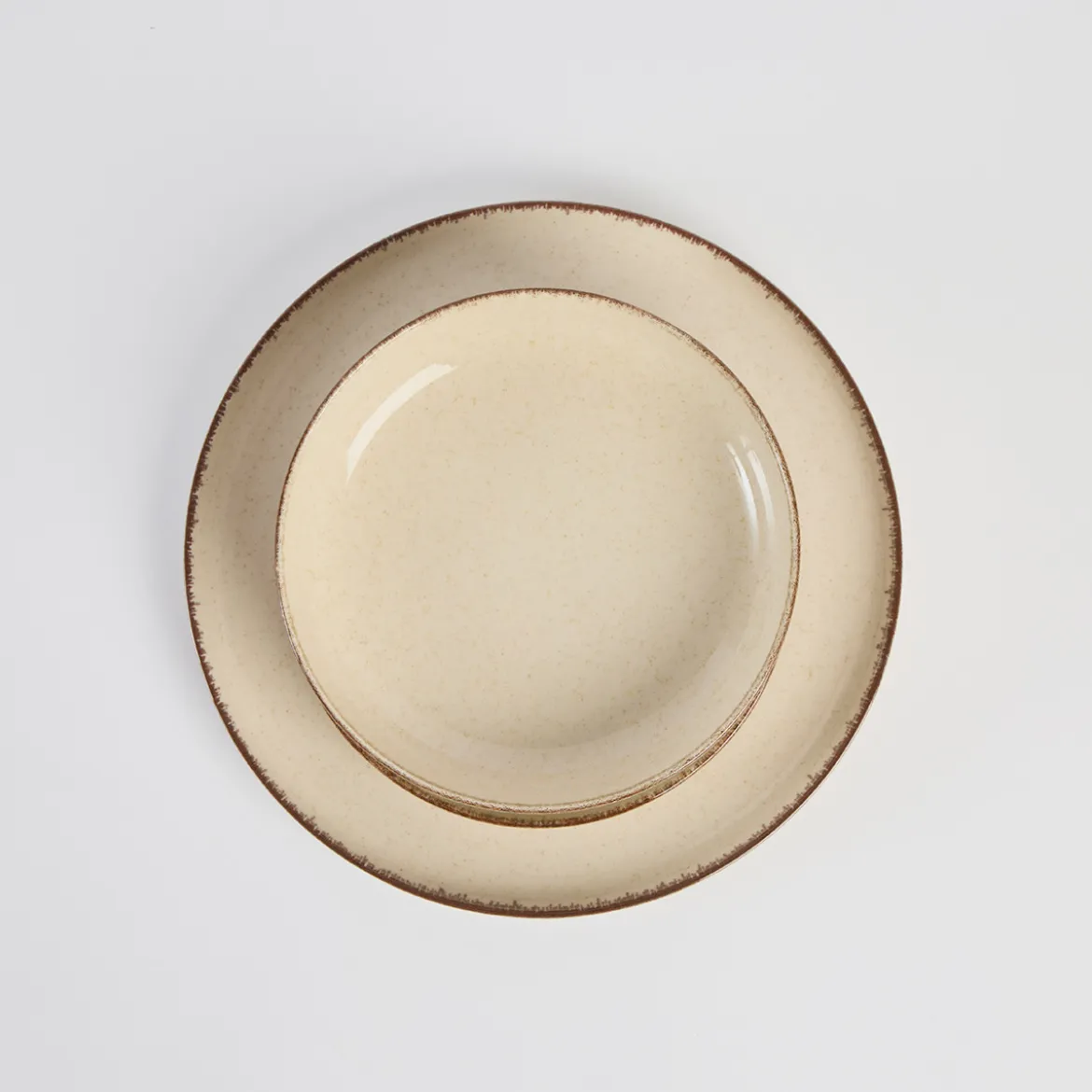 Ceramic Speckle Moonbeam Dinnerware