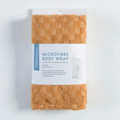 Check Orange Microfibre Towel Wrap Range
