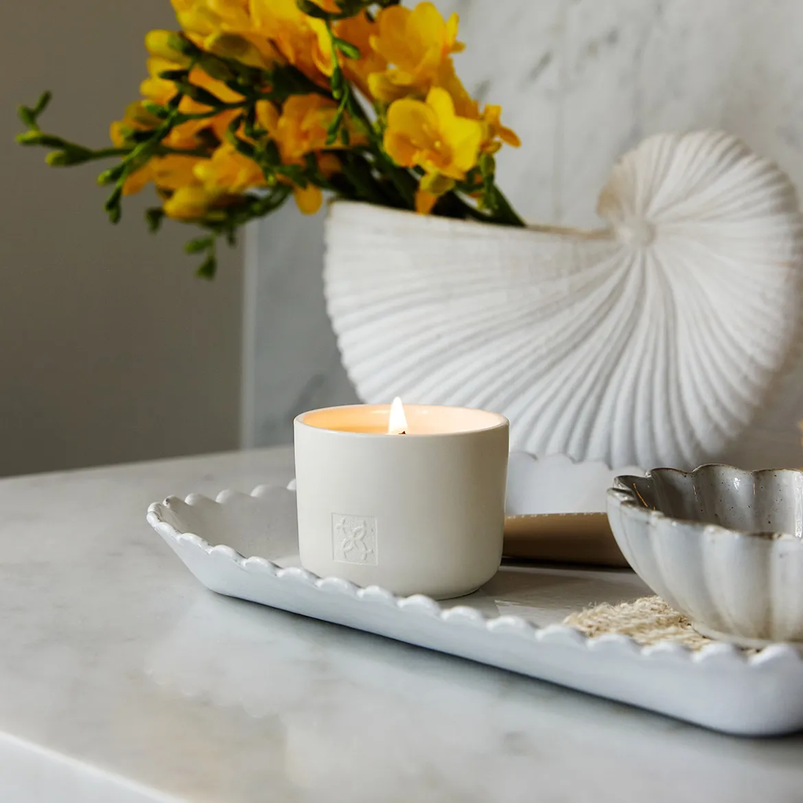 Cotton Flower & Freesia 70g Candle
