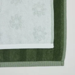 Daisy Green Tea Towel Set of 2