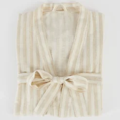 Dani Stripe Linen Cotton Kimono