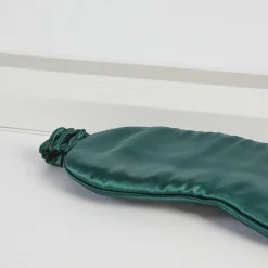Dark Teal Mulberry Silk Eye Mask