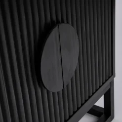 Dutton Black Bedside Table