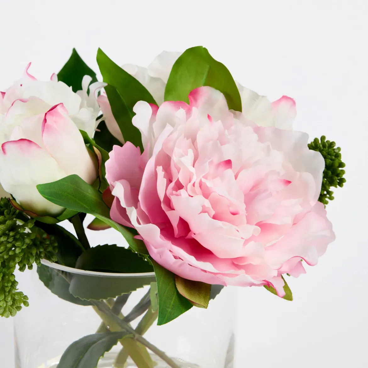 Ella Artificial Wild Peony Bouquet in Vase