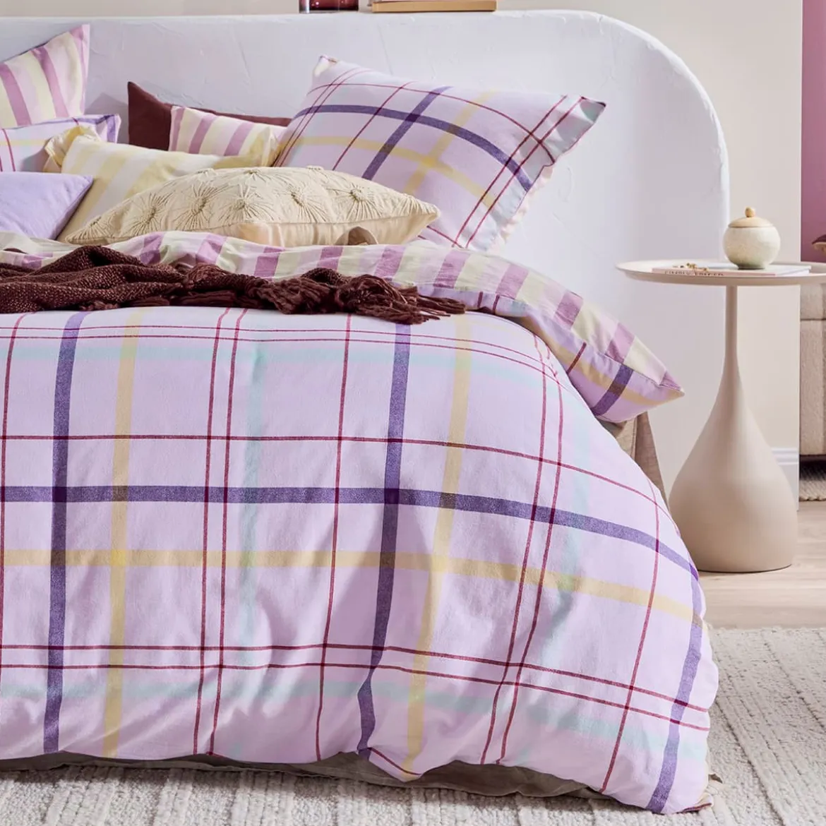 Ellah Check/Stripe European Pillowcase