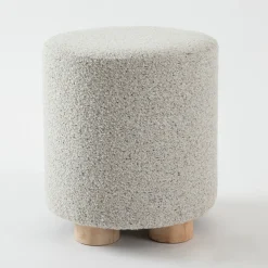 Elody Speckled Boucle Pouf