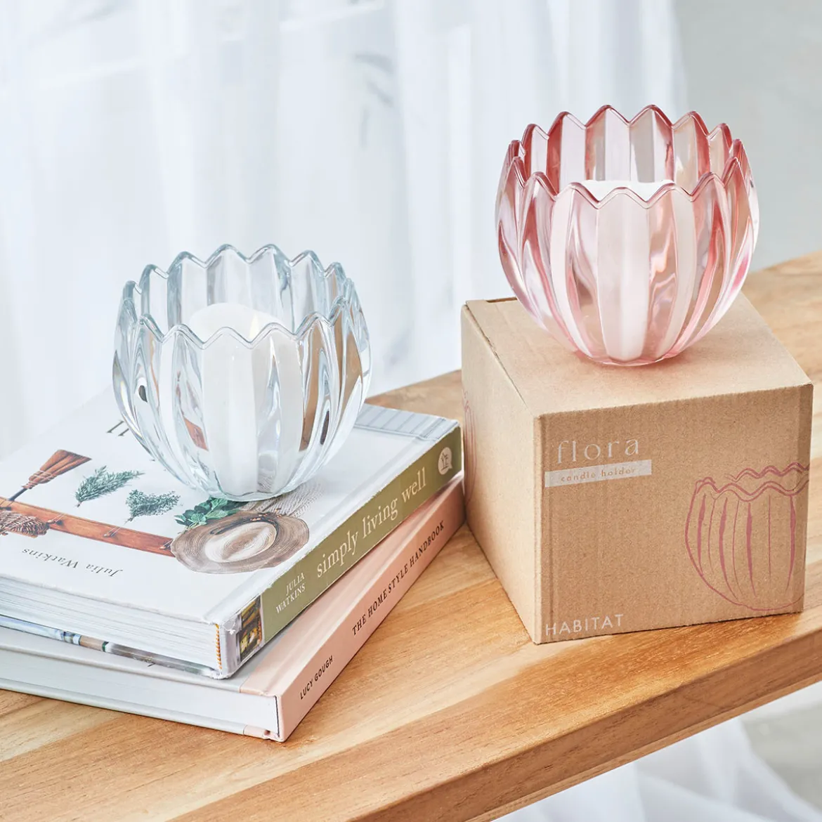Flora Glass Candle Holder