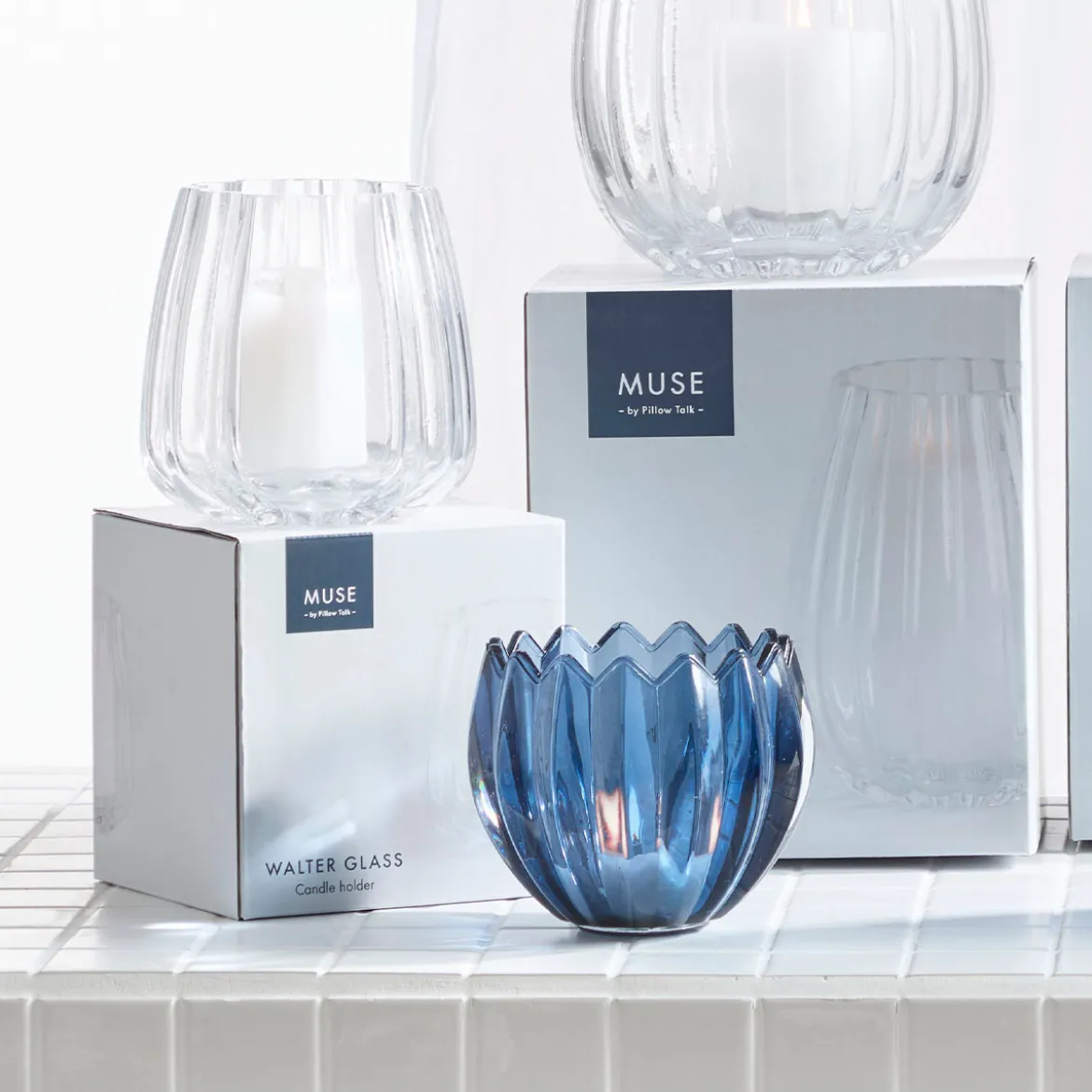 Flora Glass Candle Holder