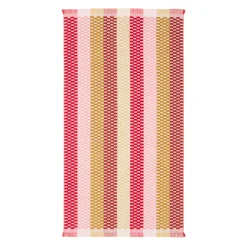 Gaia Pink Check Popcorn Beach Towel
