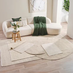 Goa Bleached Round Floor Rug