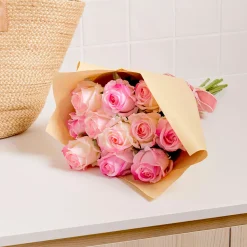 Gracie Mixed Pink Artificial Flower Bouquet
