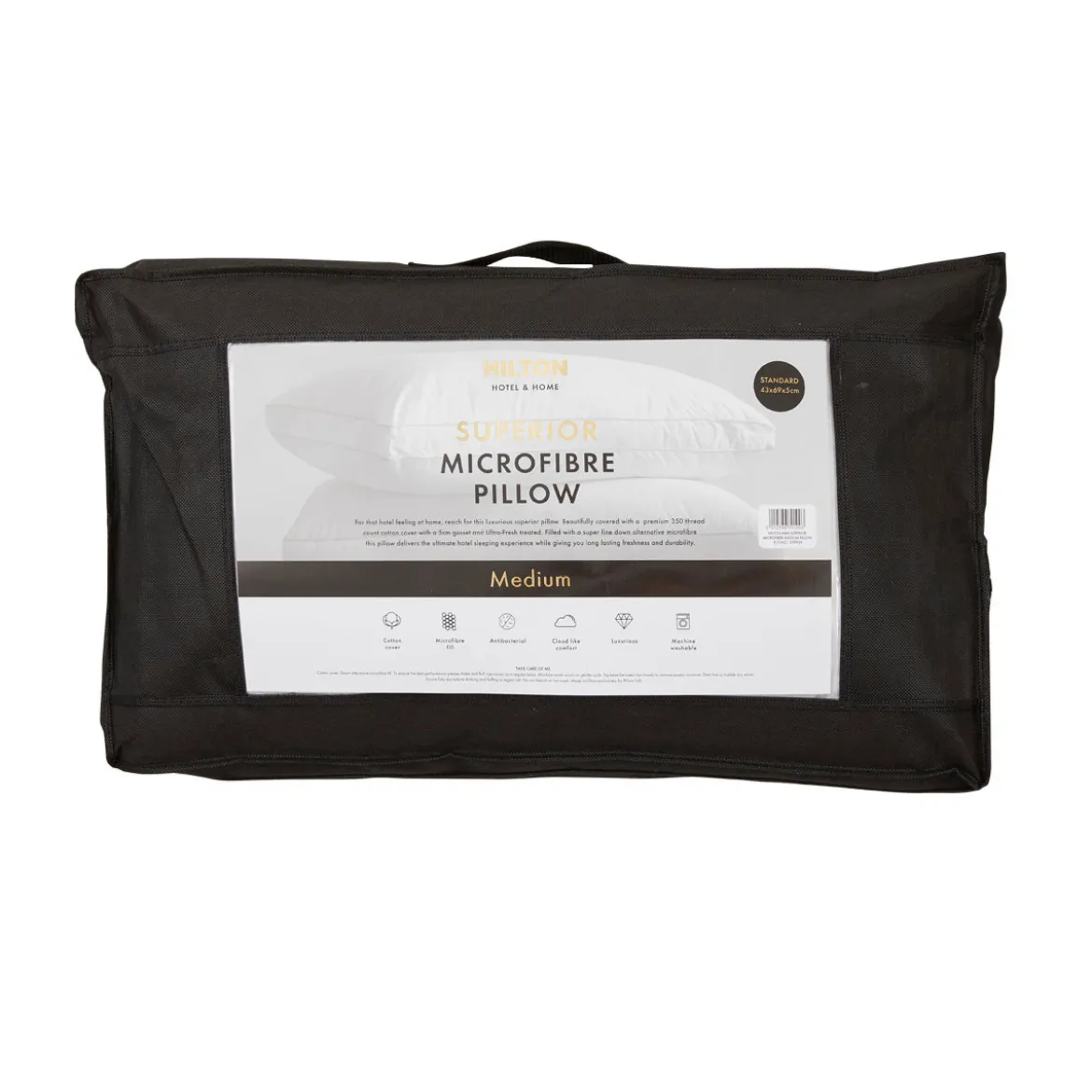 Hotel & Home Superior Microfibre Medium Pillow