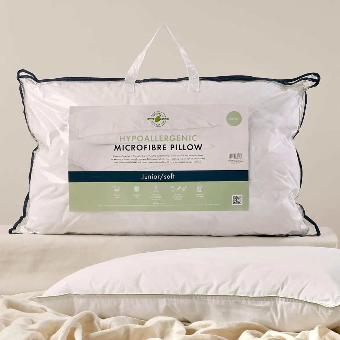 Hypoallergenic Microfibre Junior / Soft Pillow