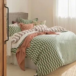 Indra Check Quilt Cover Set