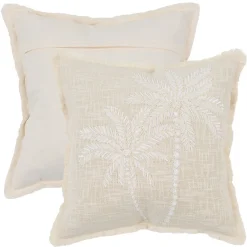 Isolde Palm Embroidered Sequin Cushion