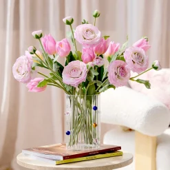 Kelly Light Pink Artificial Flower Bouquet